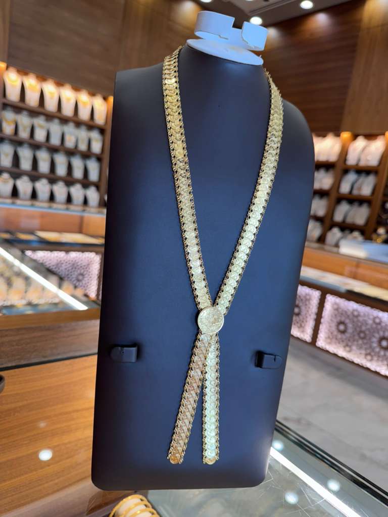 21K Gold Signature Long Necklace - SW33361